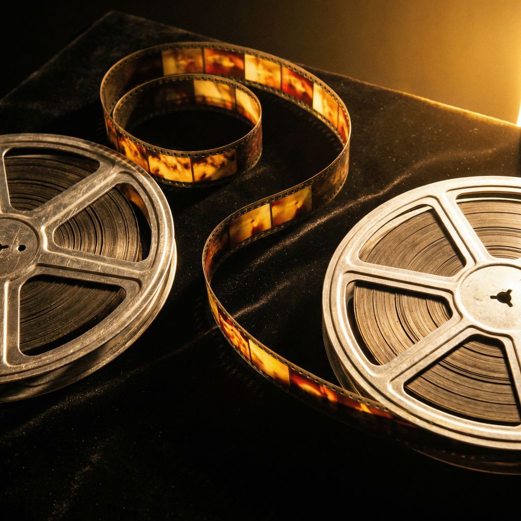 Vintage film reels